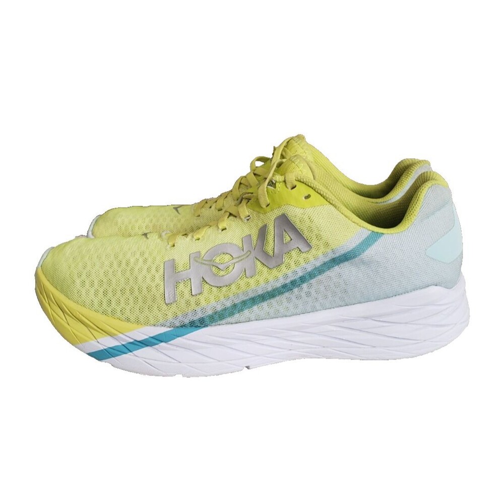 Hoka One One U Rocket X Men's Sz 11 Women's Sz 12 Green Yellow 1113532 BGEPR - Picture 6 of 11